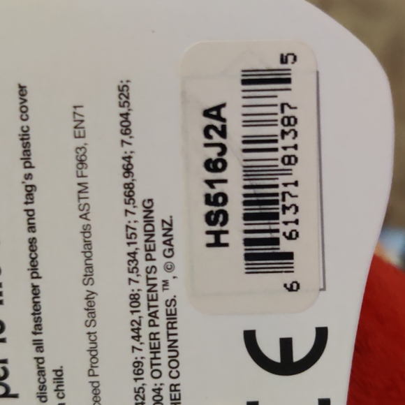 NWT Lil' Webkinz Tomato Clown Fish RARE Retired - Picture 8 of 9